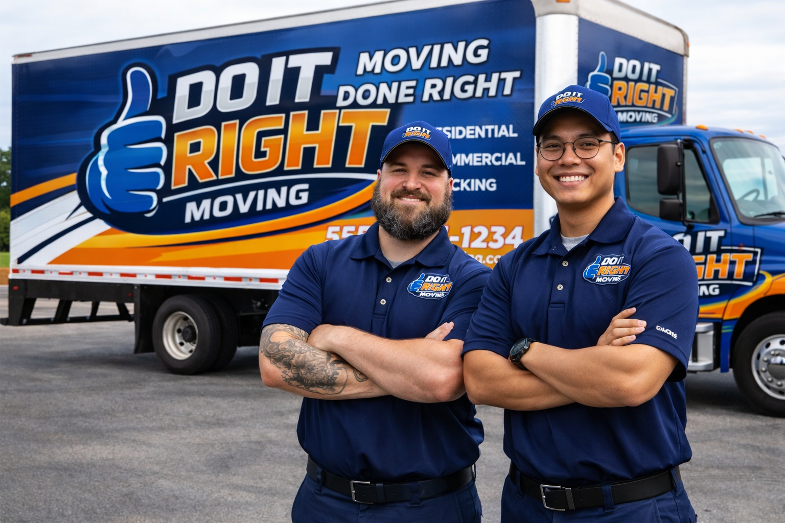 Do It Right Moving Team with Branded Truck